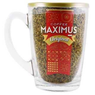 Кофе растворимый Максимус Ориджинал в стеклянной кружке 70г